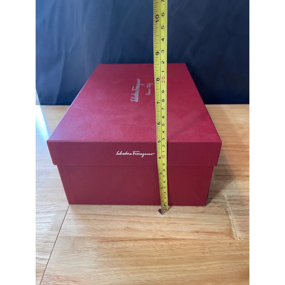 Salvatore Ferragamo Red Shoe Box EMPTY Gift Replacement Storage